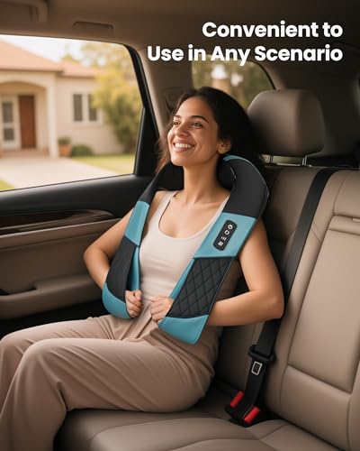 COMFIER Masajeador Cervical y Espalda Inalámbrico con Shiatsu y Calor, Masajeador Cervical Profundo 3D, Alivia el Cuello, la Espalda y la Columna Lumbar, Regalo para Mujeres y Hombres - imagen 7