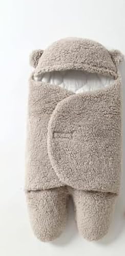 Baby Winter Fleece Swaddle Blanket 0-3 Months Boys Girls Warm Adjustable Newborn Swaddling Wrap Soft Plush Sleeping Sacks
