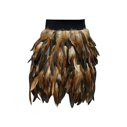 Jupe en fausse plume femme idéale pour vos soirées de fête et festivals