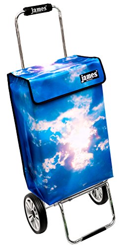 james® Einkaufstwagen Design Heaven Deluxe, moderner Einkaufstrolley, bunter Lifestyle Trolly, Rollkoffer, 40kg…