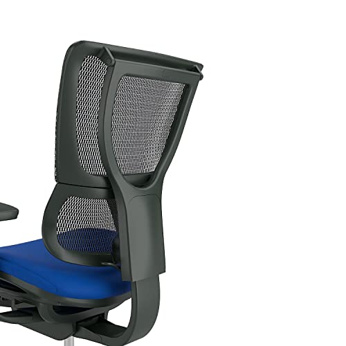 Union & Scale UN-1500TF-BLUE Flexfit 1500TF Mesh Back Fabric Task Chair, Blue/Black - Thumbnail 4