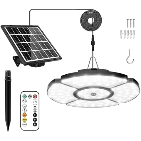 MEIKEE Luz Solar Exterior Interior, Lámpara Colgante Cover