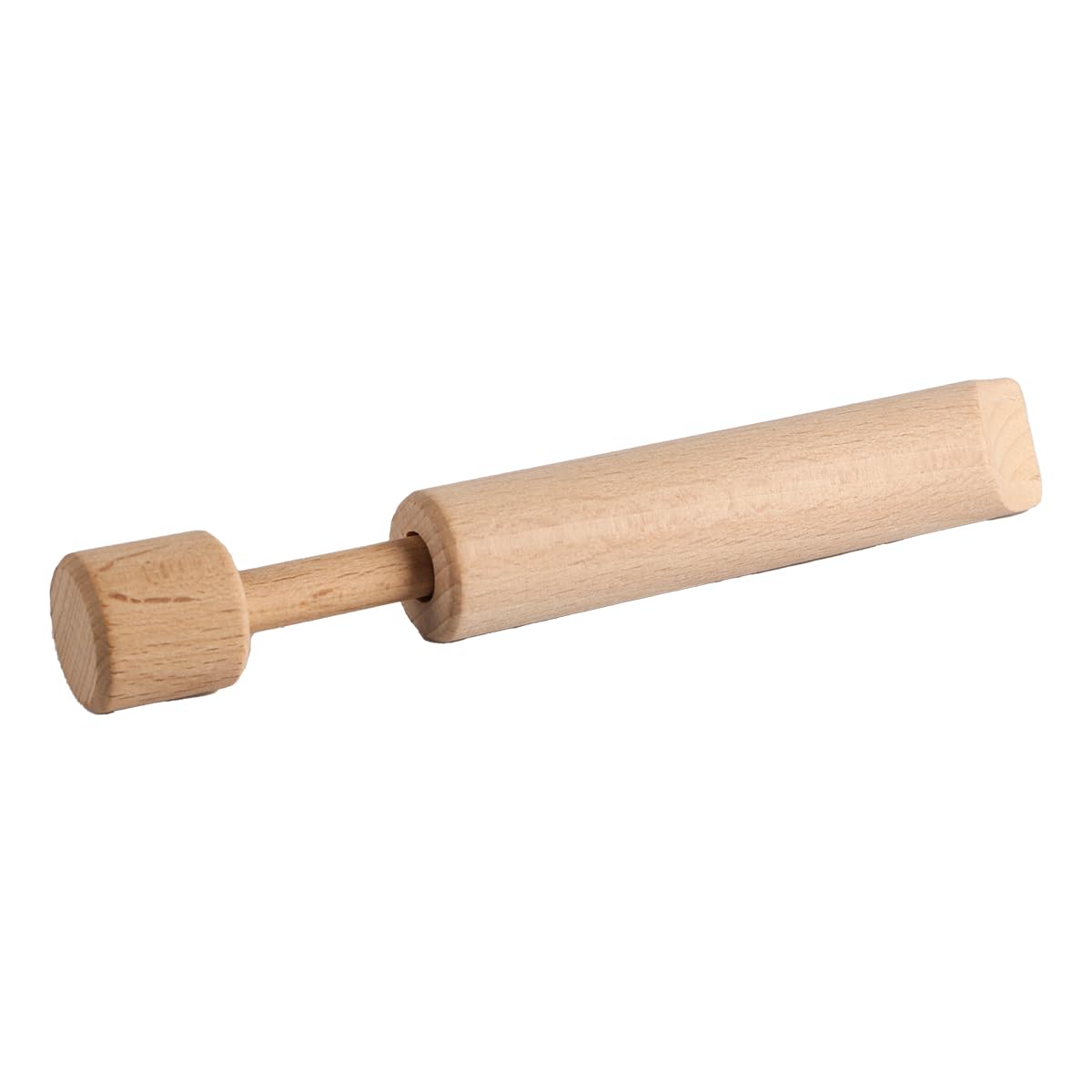 Lot de 2 flûtes à sifflet coulissantes en Bois, Petite flûte en Bois, sifflet en Bois Massif, Instrument à Vent Orff, flûtes coulissantes à Main Uniques pour l'exploration Musicale