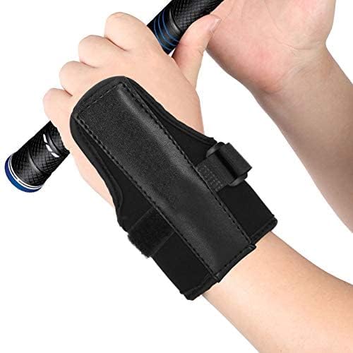 Golf Wrist Brace, Swing Training Wrist Aid Stabilizing with Metal Splints Compression Strap Posture Corrector Gesture Alignment Support Band for Tendonitis Arthritis Pain Relief Gym Workouts Sports