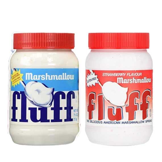 Fluff Marshmallow Spread 213g Pack of 2 - Original & Strawberry Flavour