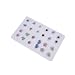 Pack of 12 Color Crystal Magnetic Stud Earrings for Girls Kids Women