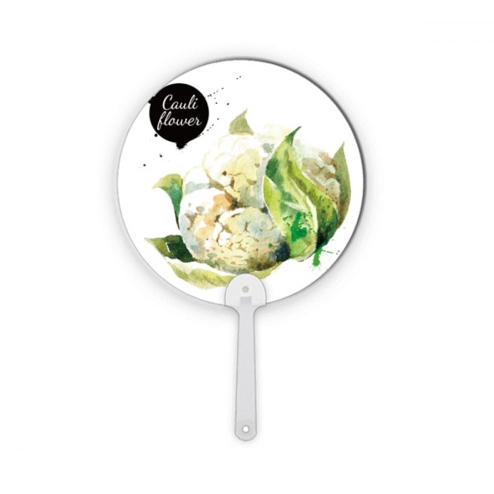 Chou-fleur légumes sain aquarelle plastique rond portable artisanat décoration
