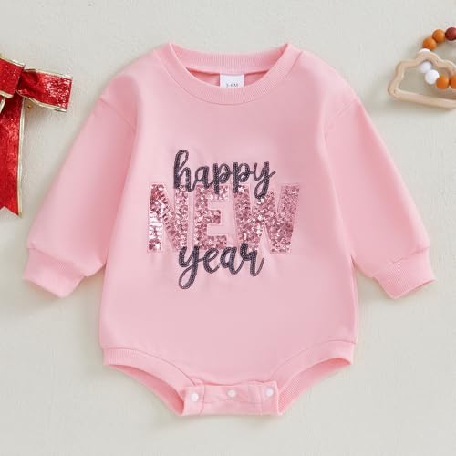 My First New Years Baby Girl Boy Outfit 0 3 6 12 18 Months Newborn Toddler Winter Romper Clothes2