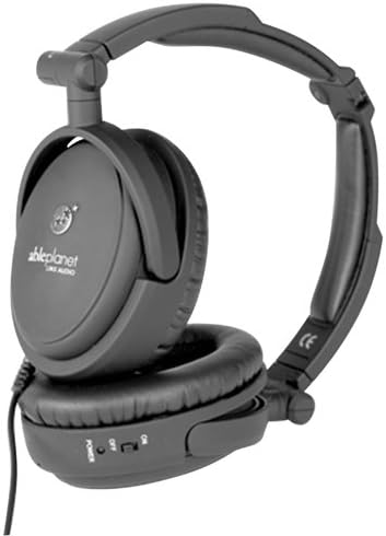 ABLE PLANET NC200B True Fidelity Foldable Active Noise Canceling Headphones (Black) (Discontinued by Manufacturer)