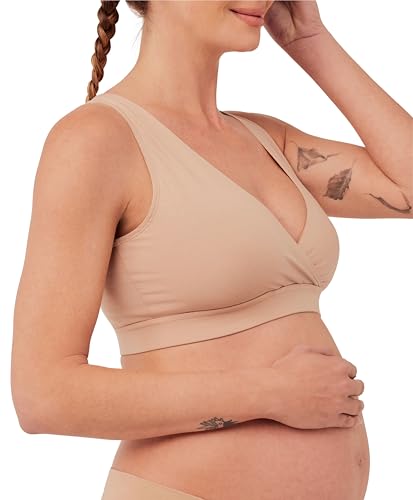 Image of Pact Organic Cotton Maternity Nursing Bralette for Breastfeeding - Stretchy, Wireless