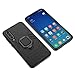 LuluMain Compatible with Xiaomi Mi 9 SE Case, Metal Ring Grip Kickstand Shockproof Hard Bumper (Works with Magnetic Car Mount) Dual Layer Rugged Cover for Xiaomi Mi9 SE (Black)