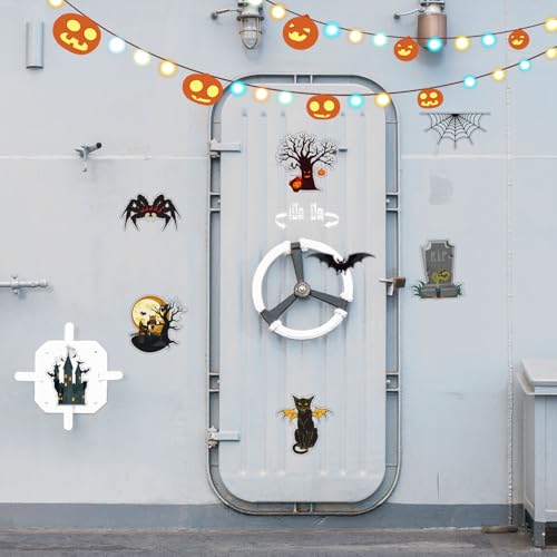 Nqeuepn 1029637 8Pcs Halloween Fridge Magnets, Spooky Magnetic Halloween Car Magnets Spider Bats Tombstone Decorative Holiday Magnet For Refrigerator Cruise Door Garage Door Decorations thumb #5