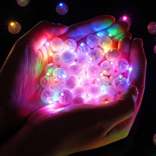 Auauy Mini Luces De Globo Led, 120pcs Vistoso Luces Led Pequeñas, Intermitentes Impermeables Mini Lampara Para Decoración Del Hogar, Navidad, Halloween, Bodas, Cumpleaños Y Fiestas