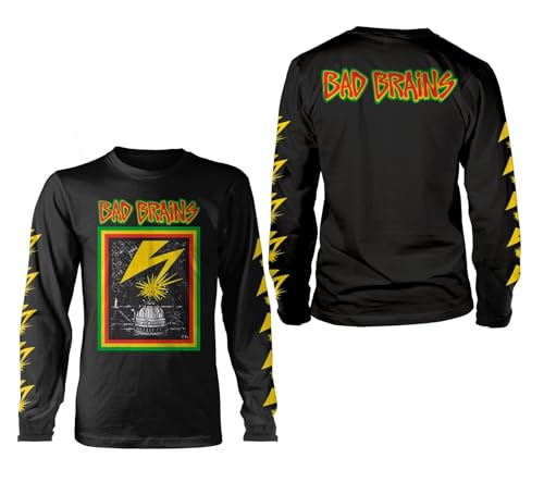 Bad Brains Men's Capitol Long Sleeve T-Shirt Black | Officially Licensed Merchandise