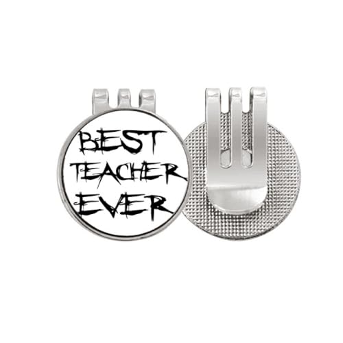 Marqueur de balle de golf magnétique Best Teacher Ever en émail