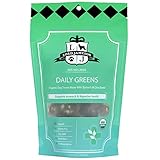 Lord Jameson Daily Greens Soft & Chewy Organic Dog Treats - Digestion Supporting Spinach, Dandelion, & Ginger - No-Bake, Gluten-Free, Preservative-Free, USDA Certified Organic - Made In USA 6 oz