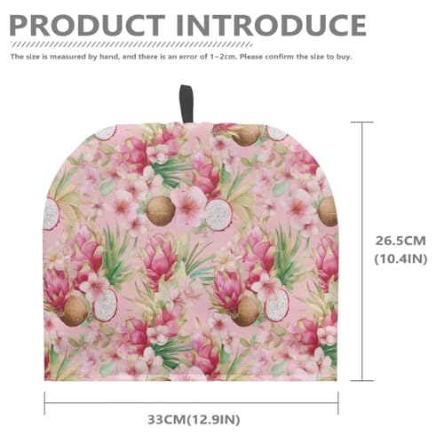 Image of Hawaiian Large Tea Cozy for Teapot Coconut Print Extra Thick Tea Pot Cover Home Kitchen Decoration Insulated Teapot Cozy Dust Kitchen Accessories for Home Daily