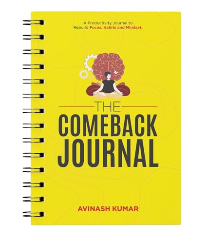 Image of The Comeback Journal | Productivity Journal for Focus, Discipline, Habit Building & Personal Growth | Daily Planner with Reflection, Goal Setting & Progress Tracking