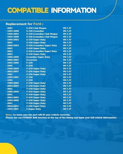 Image of PHILTOP Starter Replacement for Ford,2003 E-350 Club Wagon 7.3L | 4.0KW Starter for Ford 2003 E-350 Club Wagon 7.3L,1995-1998 E-350 Econoline 7.3L,1995-2002 E-350 /E-450 Econoline Club Wagon