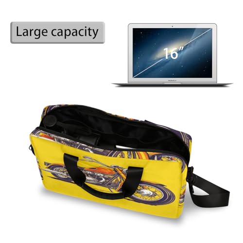 Bolso para Laptop 16 Pulgadas Amarillo Vintage Impermeable miniatura 4