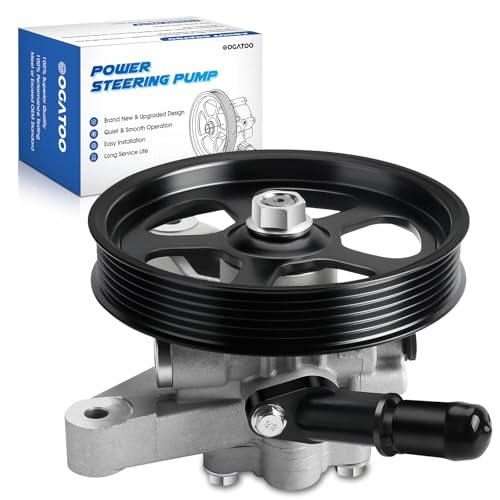 Power Steering Pump with Pulley Fits for Honda Odyssey 2005-2010, Pilot 2005-2008, Acura MDX 2007-2013 Automotive Replacement Power Steering Pumps replaces 56110RGLA01, 56110RGLA03, 21-5442