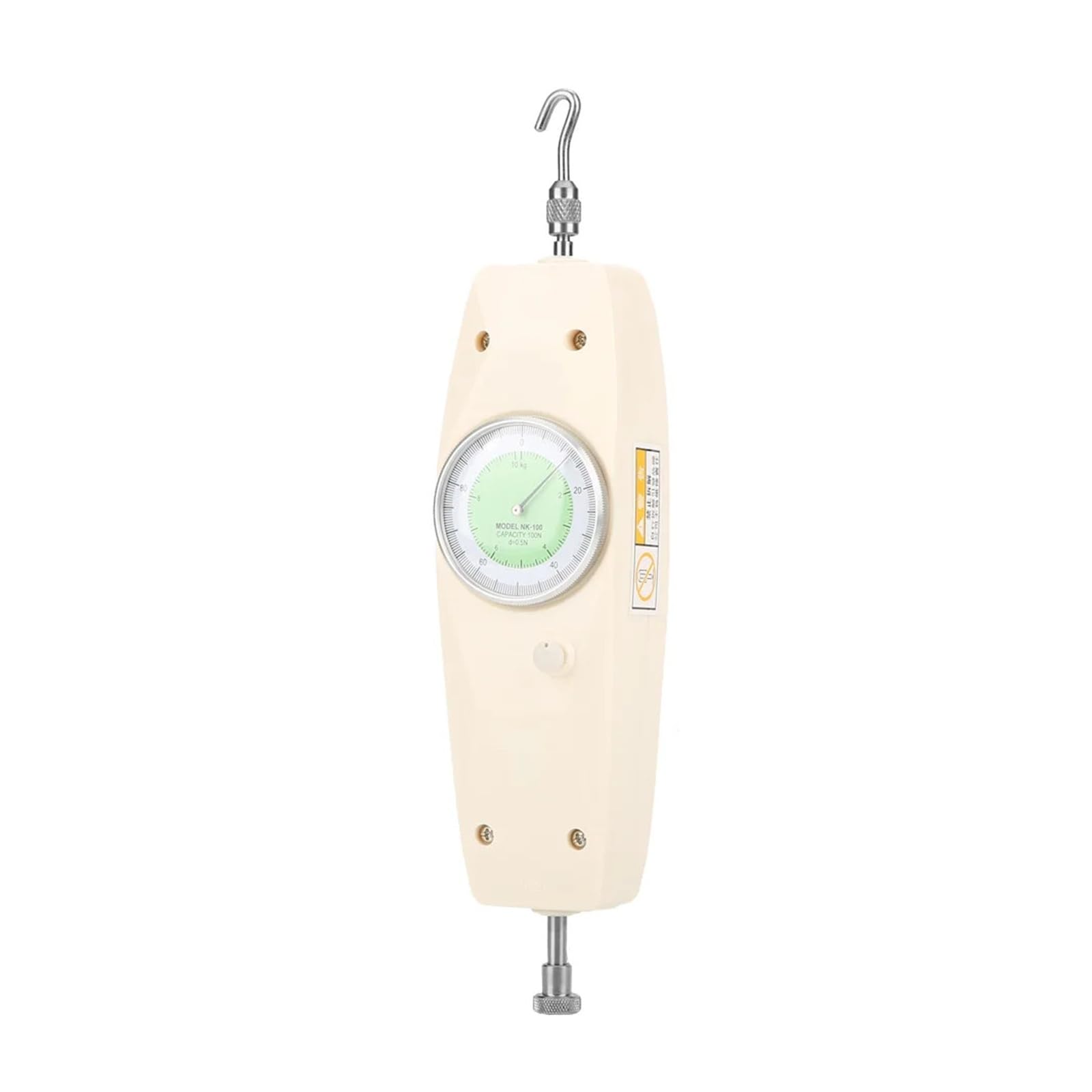 100N Handheld Dynamometer Force Measuring Instrument Push Pull Force Gauge for Lab Tension and Compression Load Test Various Test