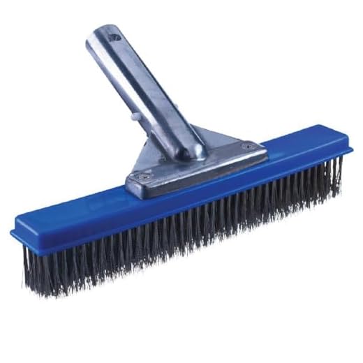 Milliard 10 inch Wide Heavy Duty Stainless Steel Wire Pool Algae Brush, Designed for Concrete and Gunite Pools and Walkways, Great on Extremely Tough Stains
