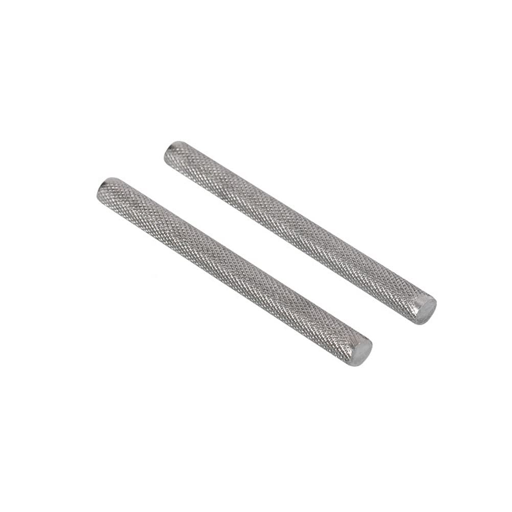 2 Stück 304 Edelstahl-Mesh-Stange, rostfrei und langlebig, für Maschinen usw. Durchmesser 16 mm, Länge 500 mm.