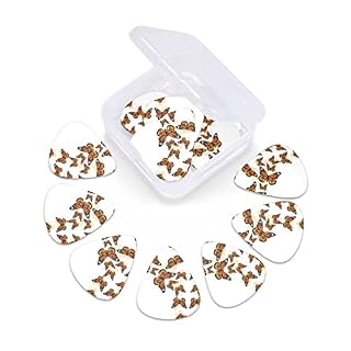 Pack de 12 médiators de guitare papillon orange pour guitare électrique guitare acoustique diverses guitares - Les Beatles, Paul McCartney, John Lennon, RIngo Starr, George Harrison Pack de 12 médiators de guitare papillon orange pour guitare électrique guitare acoustique diverses guitares – Image 5