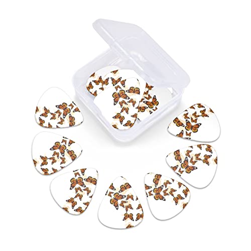 Pack de 12 médiators de guitare papillon orange pour guitare électrique guitare acoustique diverses guitares - Les Beatles, Paul McCartney, John Lennon, RIngo Starr, George Harrison Pack de 12 médiators de guitare papillon orange pour guitare électrique guitare acoustique diverses guitares – Image 6