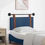 Confort Optimal & Design Moderne : Cette tête de lit suspendue de 100 x 55 x 5 cm offre un soutien doux et rembourré, idéal pour se détendre. Son design moderne et minimaliste en PU antique bleu s'intègre parfaitement à votre chambre, créant un point focal élégant sans encombrer l'espace au sol.