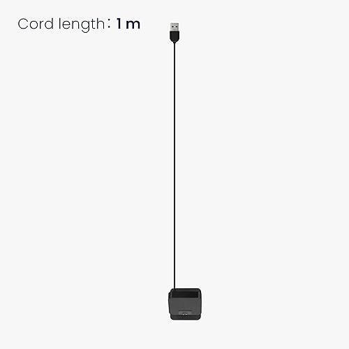 Miniatura 4 de kwmobile Estación de acoplamiento compatible con Xiaomi Redmi Band 2 - Cable cargador de carga con soporte - Negro