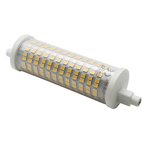 R7S LED 15W 118mm Dimmbar Doppelende Lineare Reflektorlampe Azhien, Warmweiß 3000K,15 Watt, entspricht 80W 100W 125W R7S Halogenlampe Dimmbare,230V AC,1700LM-2000LM,360 Grad,1er Pack 2 LED-Leuchte R7S Slim 118 mm 18 Watt 2000 Lumen warmes Licht 3000 K nicht dimmbar