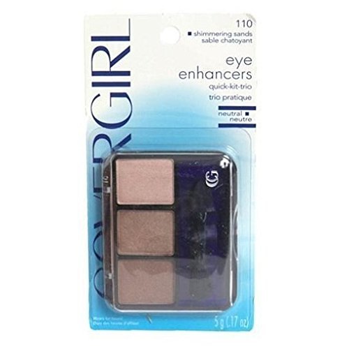Cg Eyeshadow 110 Trio Shm Size Ea Cover Girl Eye Enhancers Quick-Kit-Trio Shadow 110 Shimmering Sands .17 Oz