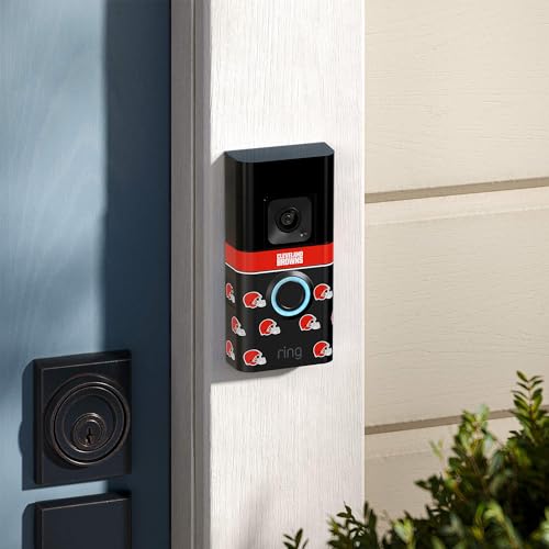 Image of All-New Limited Edition, Official NFL Faceplate for Ring Doorbells - Video Doorbell 3, Video Doorbell 3 Plus, Video Doorbell 4, Battery Doorbell Plus, and Battery Doorbell Pro | Cleveland Browns
