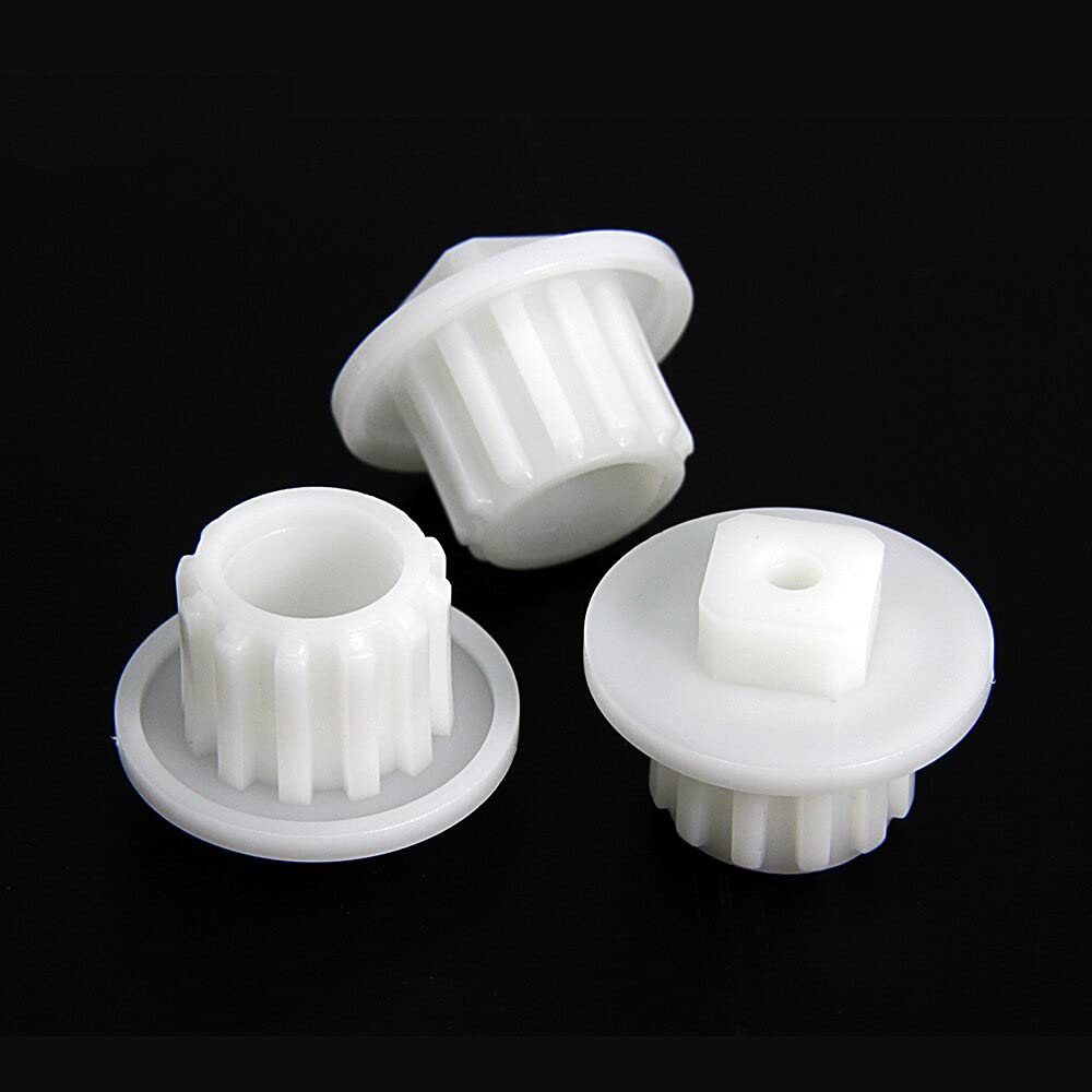 Paihuiart White Accessories 3Pcs Meat Grinder Pinion Coupling Spare Parts Meat Grinder Plastic Gear Compatible With Zelmer 586 886 887 Compatible With Bosch Mfw3520 3630 Compatible With Philips Hr2725