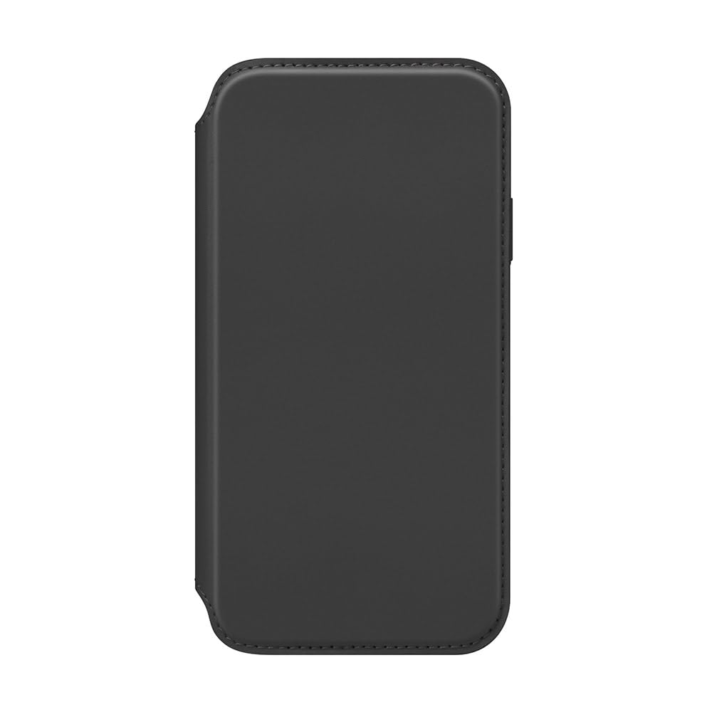iPhone15 用 ガラスフリップケース ブラック PG-23AGF01BK