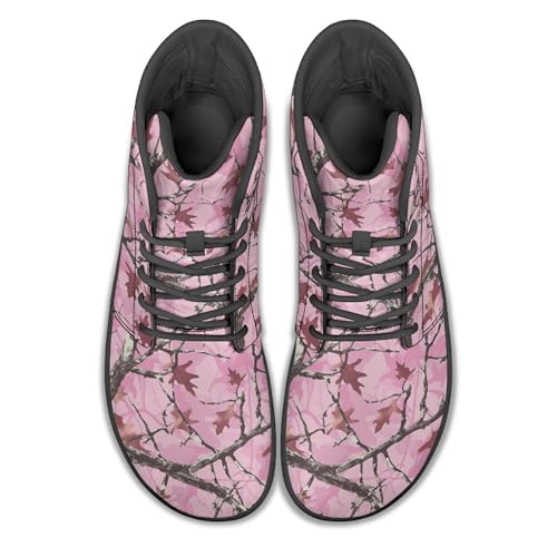 Image of Fashion Print Womens Mens High Top Barefoot Sneakers Flat Shoes