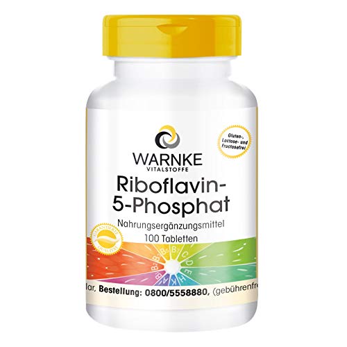 Riboflavina-5-fosfato - Vitamina B2 - vegan - 100 compresse - Riboflavina attiva