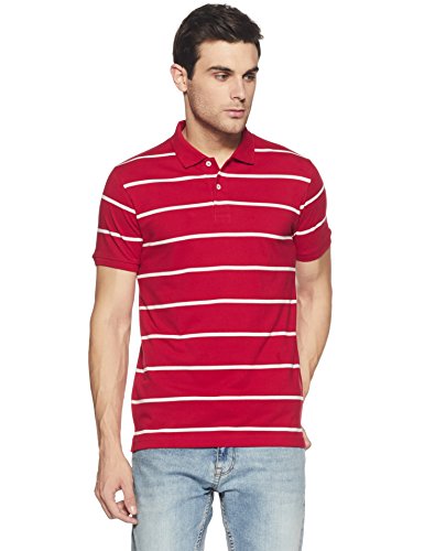 Image of Get In Men's Striped Regular Fit Polo