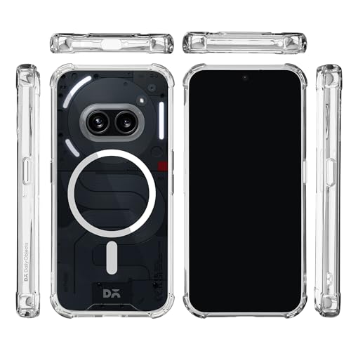 Image of DailyObjects Clear Magnetic Phone Case Cover Compatible with Nothing Phone (2a) | Wireless Charging Slim Back Cover | 2 Layer Edge Protection & Shockproof