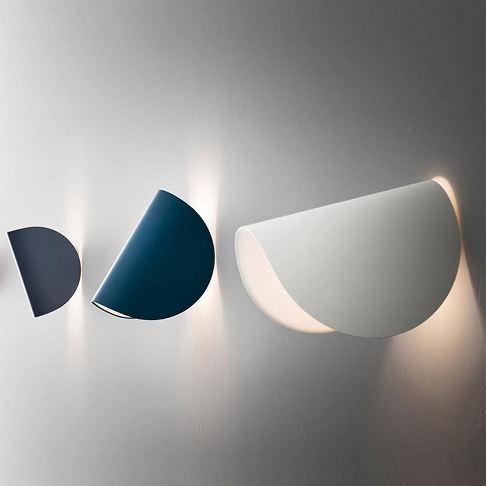 Lampada da Parete ad Arco LED Moderna - Design Geometrico Creativo, apparecchio di Illuminazione angolare Regolabile a 360°, Semplice Applique in Stile Nordico per l'arredamento e