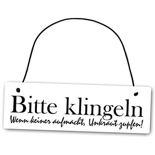 Plaque Attention Chien Humoristique Berger Allemand En Métal 29 X 20 Cm