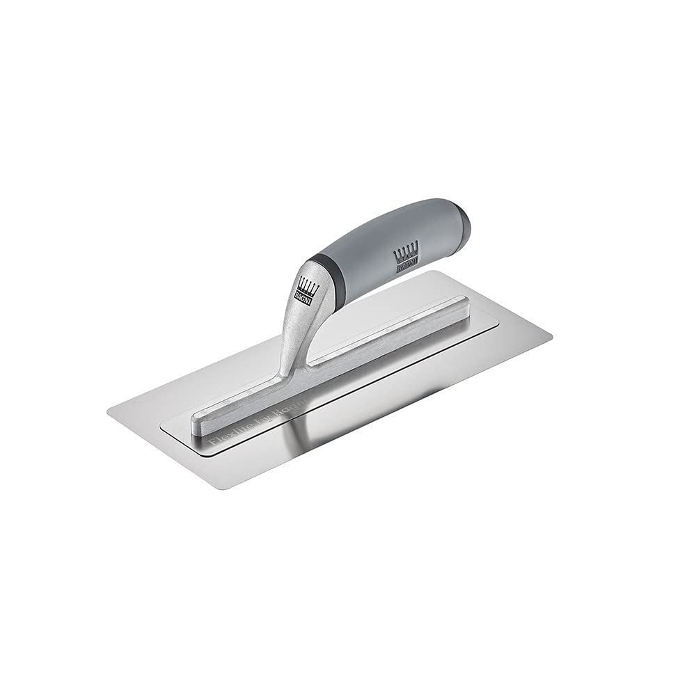 Ragni Silver Stainless Steel 8" Flexlite Skimming Trowel High Lift Handle