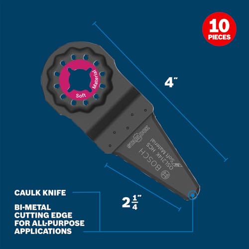 Image of Bosch OSL214K-10 2-1 /4 in. Starlock Oscillating Multi Tool Caulk Knife Blade 10 pk.