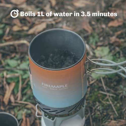 Image of Fire-Maple inchFixed Star 1 inch Personal Cooking System | Pot /Jet Burner Stove System with Electric Ignition | Ideal for Hiking, Camping, Backpacking, Fishing, Hunting Trips and Emergency Use Multi