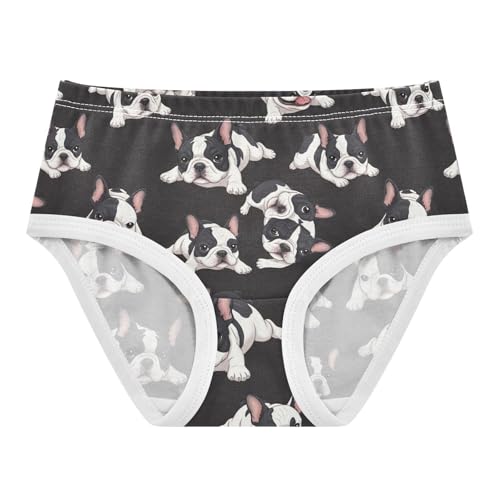 Cute Black White Dogs Panties for Girl Girls Underwear Toddler Cotton Animal Briefs Kids Undies 2t