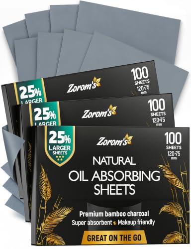 XL Oil Blotting Sheets for Face – 3pk/300 Makeup Friendly – High ...