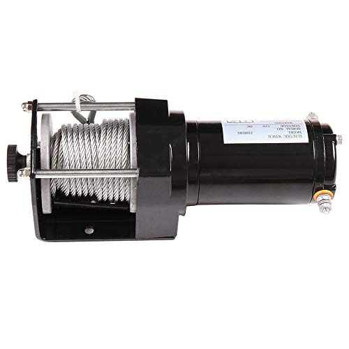 Winch eléctrico ATV UTV 2500LBS con control remoto 12V miniatura 4