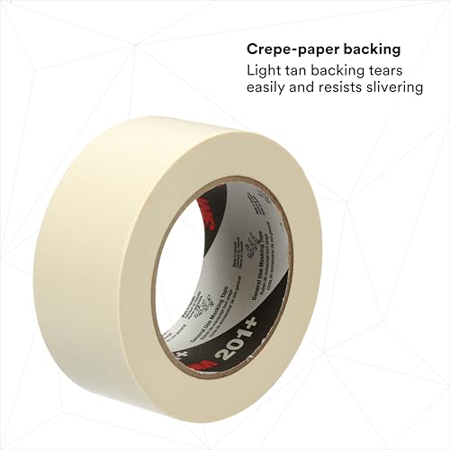 Image of 3M 73112-case Paper Tape 200 Tan, 144 mm x 55 m, 4.4 mil (Pack of 8)